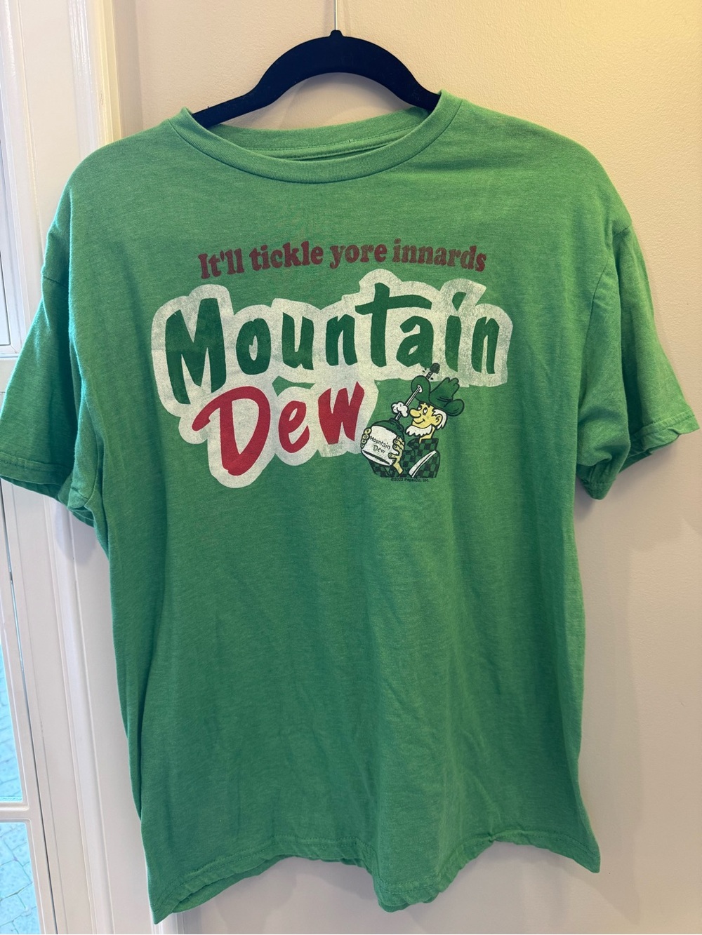 Vintage Mountain Dew "Tickle Yore Innards" T-Shirt - Size Large - Picture 2 of 4